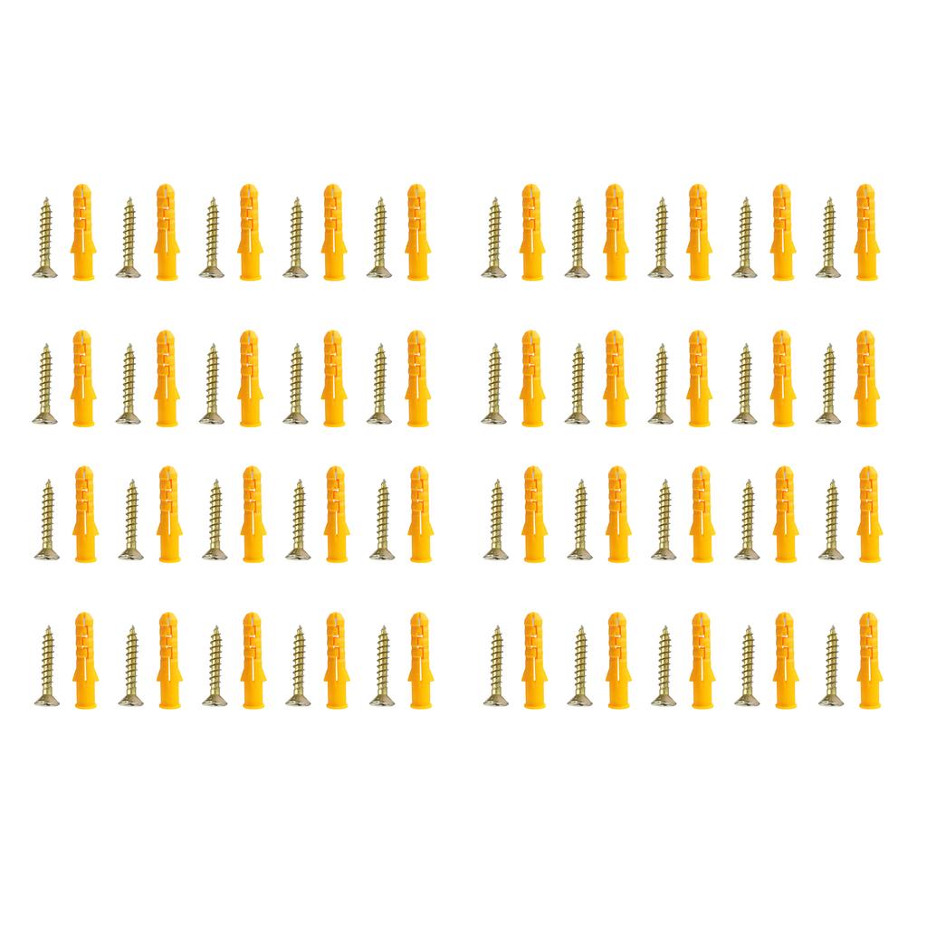 20/40 шт. Пластиковые анкеры для гипсокартона с винтами, дюбели, дюбели для настенных панелей, бетонные картины, подвесные