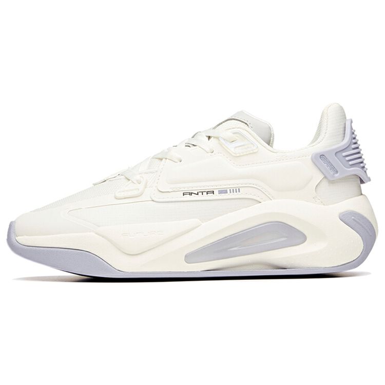 Anta Кроссовки Lifestyle Series Durable Breathable Low-Go для скейтбординга, женские, белые, фиолетовые, серые 122118083-1