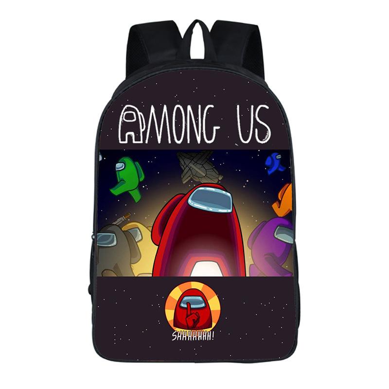 Товары для игры Among Us Детский рюкзак Оксфордская ткань Большая вместимость Школьная сумка Рюкзак