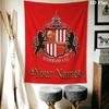 Sunderland AFC Custom Name Wall Tapestry Aesthetic Wall Hanging Printed Fabric Blanket Decorative Tapestries for Bedroom Living Room Home Decor