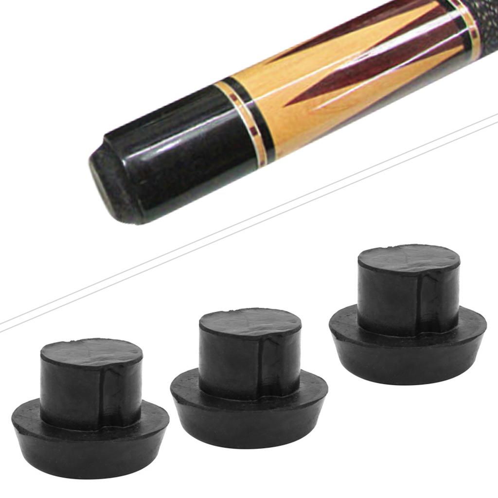 20 Pcs Billiard Cue Bottom Rubber Plug Protection Pad Pole Tail Cover Protection Accessories