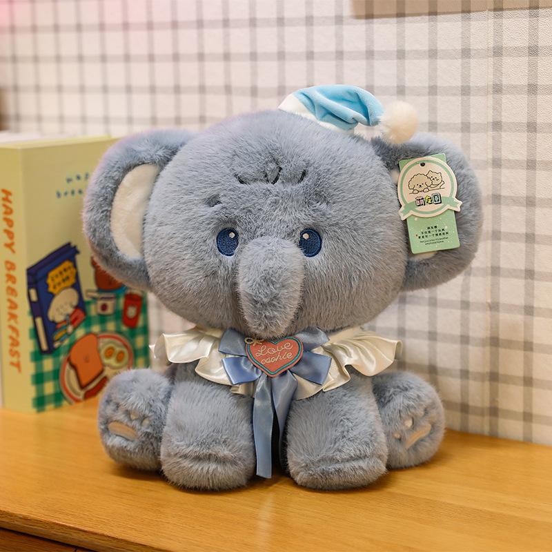 Bib Circus Lion Plush Toy Children Sleeping Elephant Pillow Puppy Pendant Home Ornament