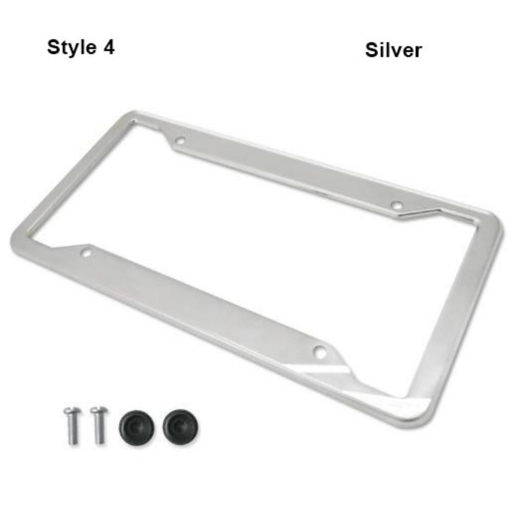 Stainless Steel Protecting License Plates 2 Hole License Plate Frame License Plate Cover