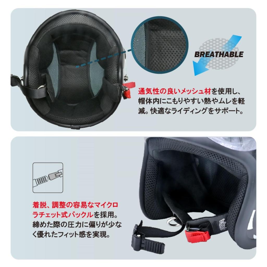 Reed Industries Motorcycle Helmet Jet BARTON Ivory Navy Free Circumference Than BC-10 (Head 57cm~less 60cm)