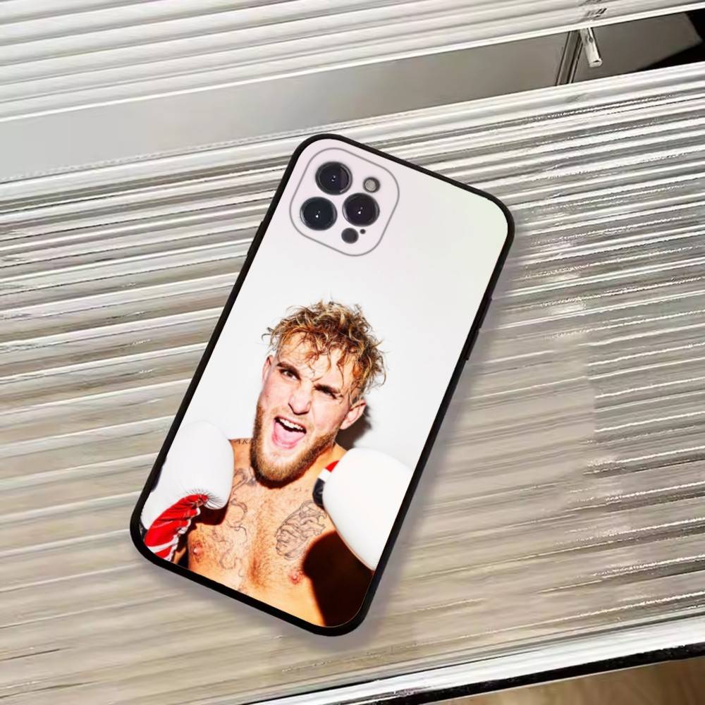 Чехол для телефона Боксерская звезда Джейк Пол Для iPhone 17,16,15,14,13,12,11 Plus,Pro Max,XS,Мягкий Черный Чехол