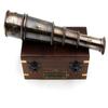 Vintage Ship Captain's Telescope – Brass Spyglass with Wooden Box, 35.56 Cm