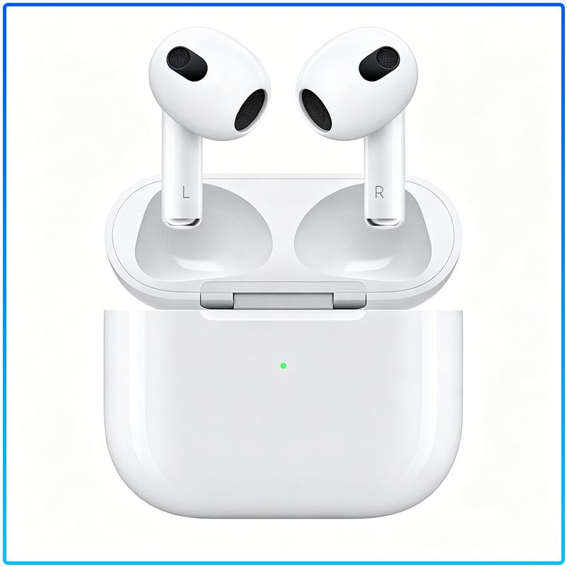 Apple AirPods 3 True Wireless Наушники Чип H1 Автоматическое Сопряжение Сенсорное Управление Пространственное Аудио Беспроводная Гарнитура Для iOS Android Смартфонов