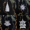 Transparent Christmas Crystal Pendants Acrylic Hanging Ornaments  Navidad Noel