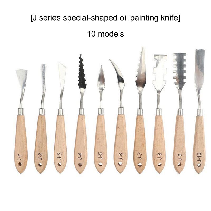 7 шт./набор Ножи для масляной живописи из нержавеющей стали Художественные шпатели Палитровый нож Нож для смешивания масляной краски Скребок Художественные инструменты
