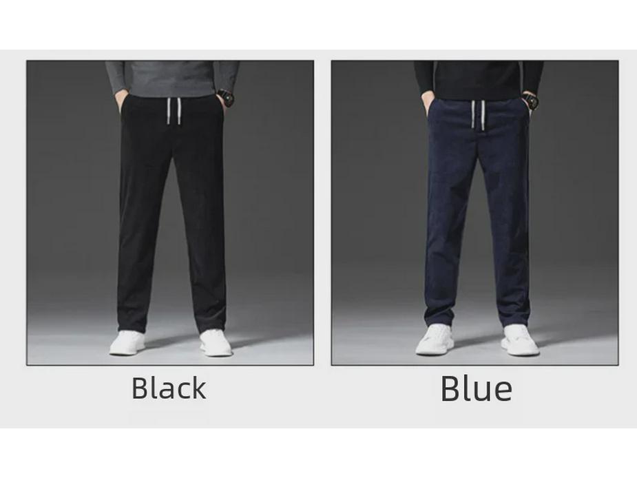 Мужские вельветовые брюки прямого кроя большого размера — прочные, универсальные, удобные для весны и осени