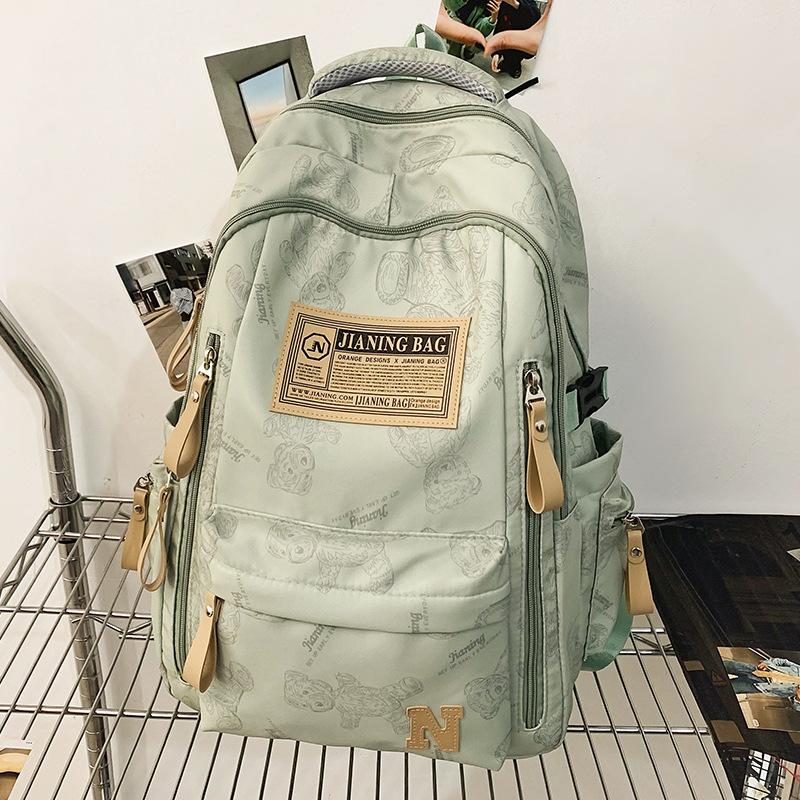 Schoolbag Children Elementary School Students Girls College Students Junior High School Students High School Large Capacity Men Backpack