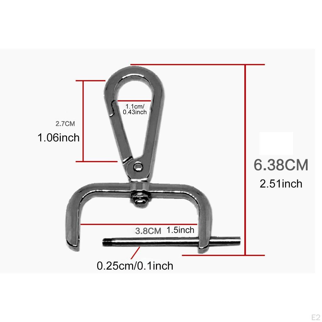 Detachable Snap Hook Swivel Clasp Fashion Keychain Purses