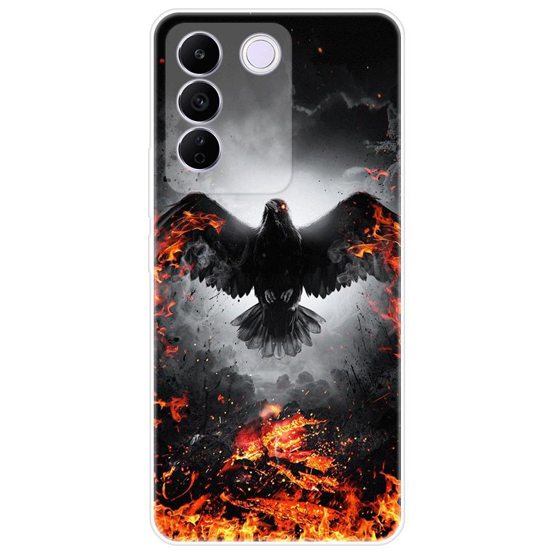 For Vivo V27e V 27e Case Soft Silicone Back Cover Cartoon Phone Case Diversification