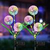 3 Head Dandelion Flower Solar Led Light Outdoor Garden Lawn Lamps For Garden Street Lawn Stakes Fairy Lamps Yard