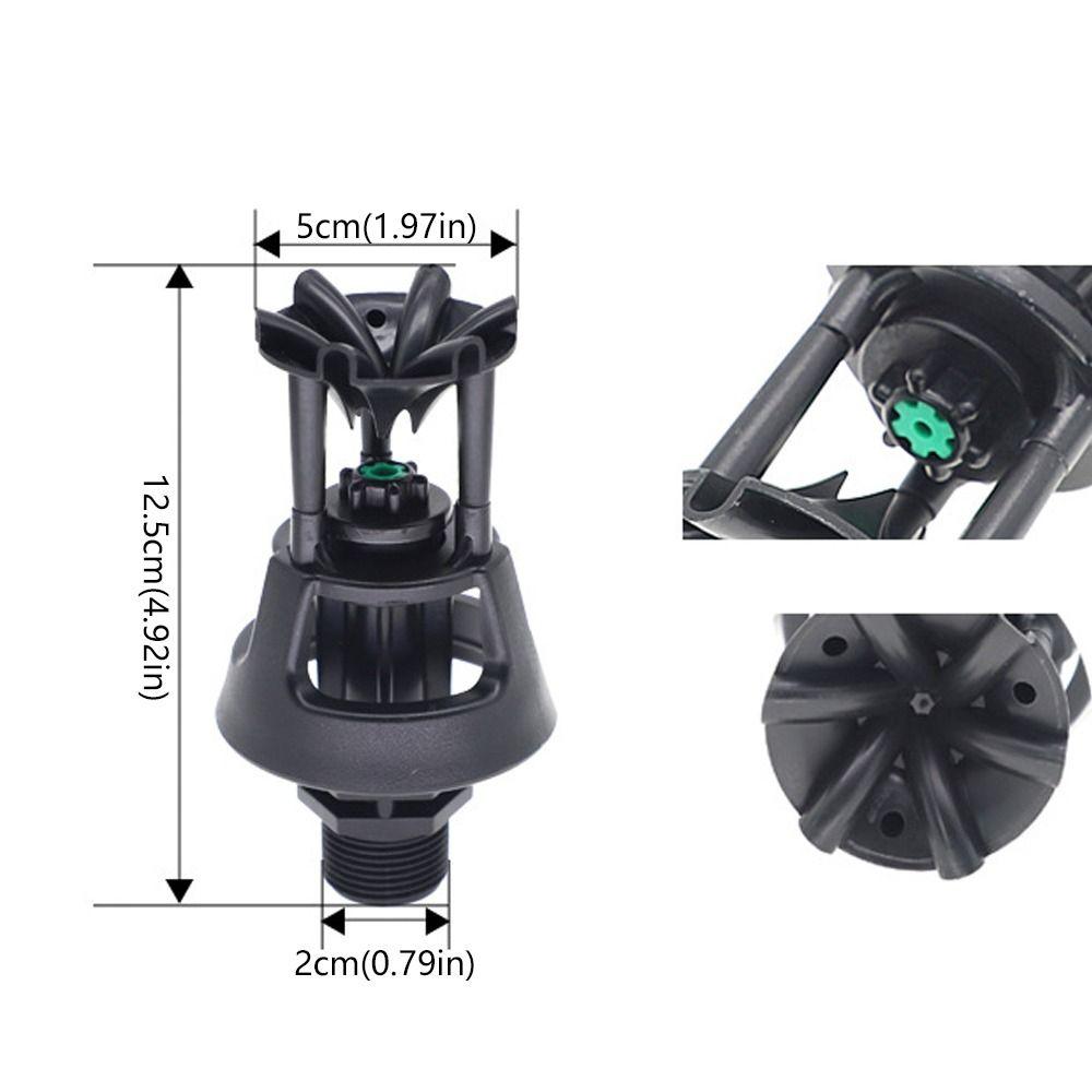 2pcs Plastic Rotary Watering Sprinkler Durable 360 Degree Wobbling Sprinklers Universal Garden Irrigation Nozzle