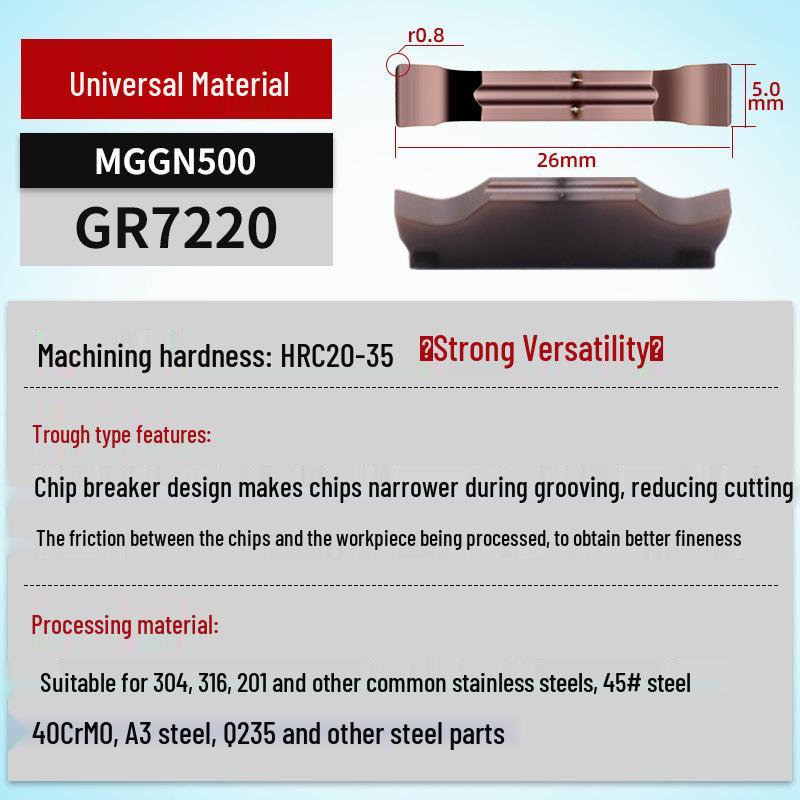 MGGN400/MGMN300/200 CNC Grooving and Parting Cutter Blade