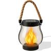 Солнечный фонарь Уличные светильники, Танцующее пламя Лампа на солнечной энергии из пеньковой веревки для кемпинга, Дорожки, Двора, Патио, Крыльца, Декора сада