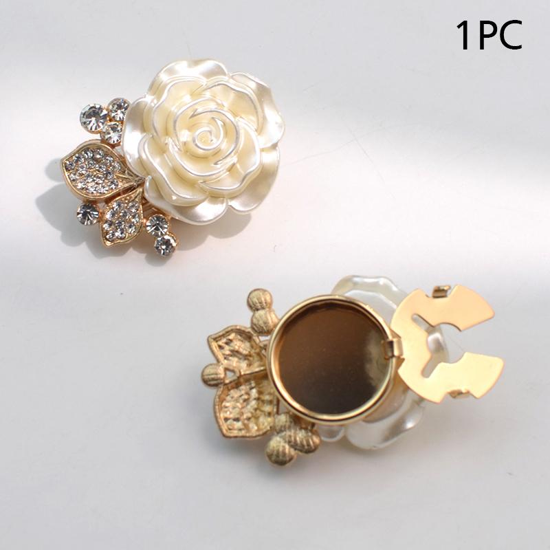1 шт. Аксессуары Свадебная Пуговица Украшение Подарок Ювелирные изделия Гальванопокрытие Форма Розы Стразы Запонки Изысканные 30/40x17мм
