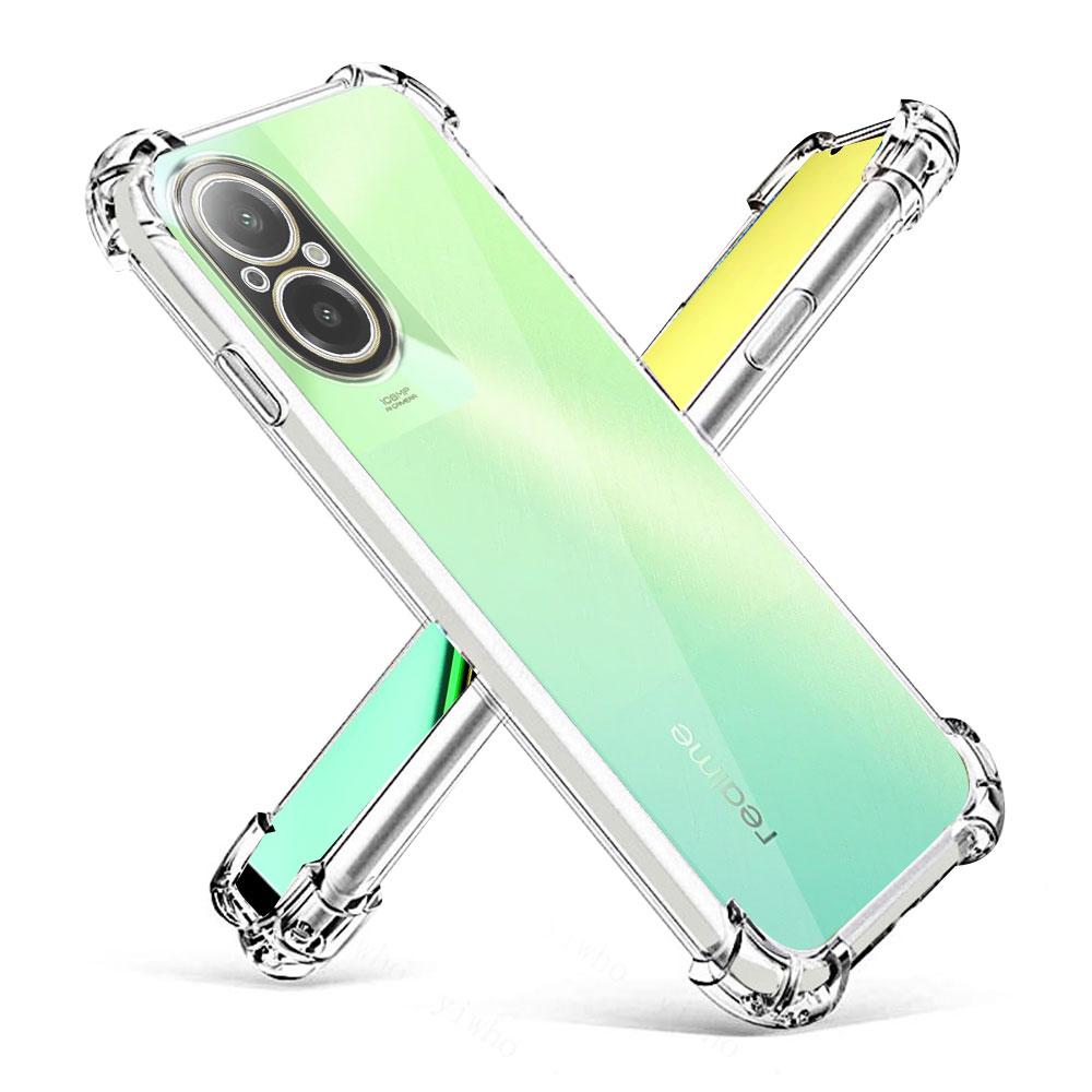 Чехлы для Realme 12 Lite / Realme C65 Прозрачный Противоударный Силиконовый Мягкий Чехол для Телефона для Realme C65 5G Задняя Крышка на Realme C51S Funda