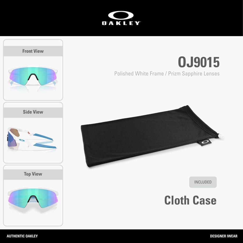 Oakley Солнцезащитные очки RESISTOR SWEEP POLISHED WHITE PRIZM SAPPHIRE YOUTH SUN 0OJ9015 90150128 Поляризационные [Oakley]