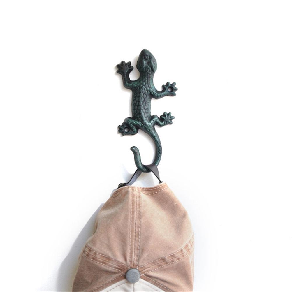 Железная вешалка для ящерицы, крючок для полотенец, вешалка для пальто, крючок для шляпы, украшение дома, гибкая вешалка