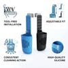 In-tank Bleach Dispenser Toilet Tank Tablet Holder, Adjustable Hanging Controlled Dispenser, with Rustproof Flexible Plastic Cleaning Basket