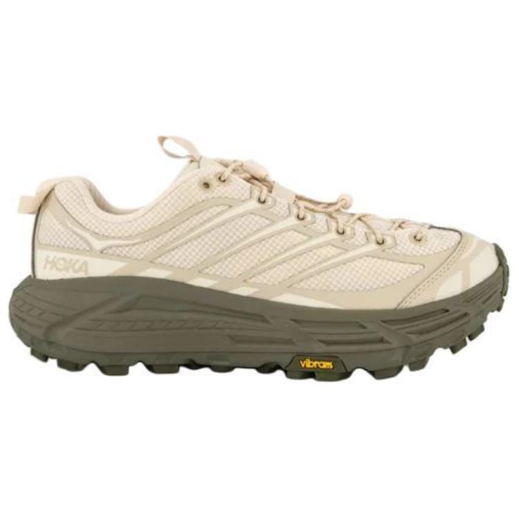 HOKA One One Mafate Three 2 Низкие Повседневные Кроссовые Кроссовки Унисекс Бежевые 1141572-OLY