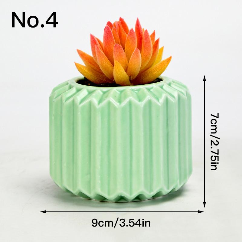 Простой керамический цветочный горшок, сочный горшок, кашпо, домашний декор, настольные украшения, садовые принадлежности, горшок для растений бонсай