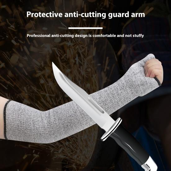 Cut Resistant Farmers Sleeves Protective Arm Sleeves for Thin Skin And Bruising Arm Guard with Thumb Hole for Work Gardening Farming
