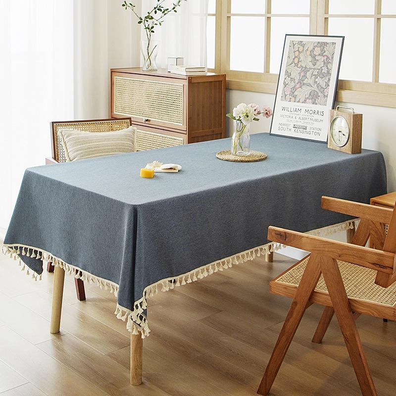 Ваби-саби Дзен Чайная церемония Прямоугольная скатерть с кисточками