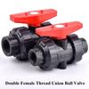 Plastic Double Way Ball Valve Irrigation Water Pipe Fittings PE Pipe Faucet Diverter  Household