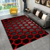 3D Abstract Modern Geometric Illusion Area Rug,Carpet Rug for Living Room Bedroom Sofa Doormat Decor,Kid Game Non-slip Floor Mat