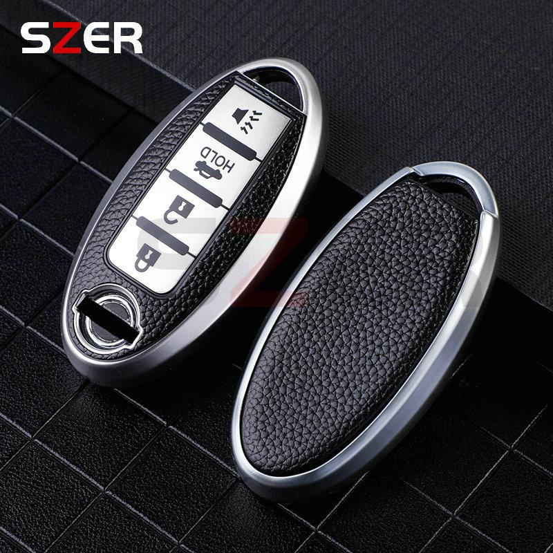 3 4 buttons Car Key Case Cover for Nissan Leaf Micra Qashqai J11 J10 X Trail T32 Versa Note Patrol Key Fob Cover Accessories