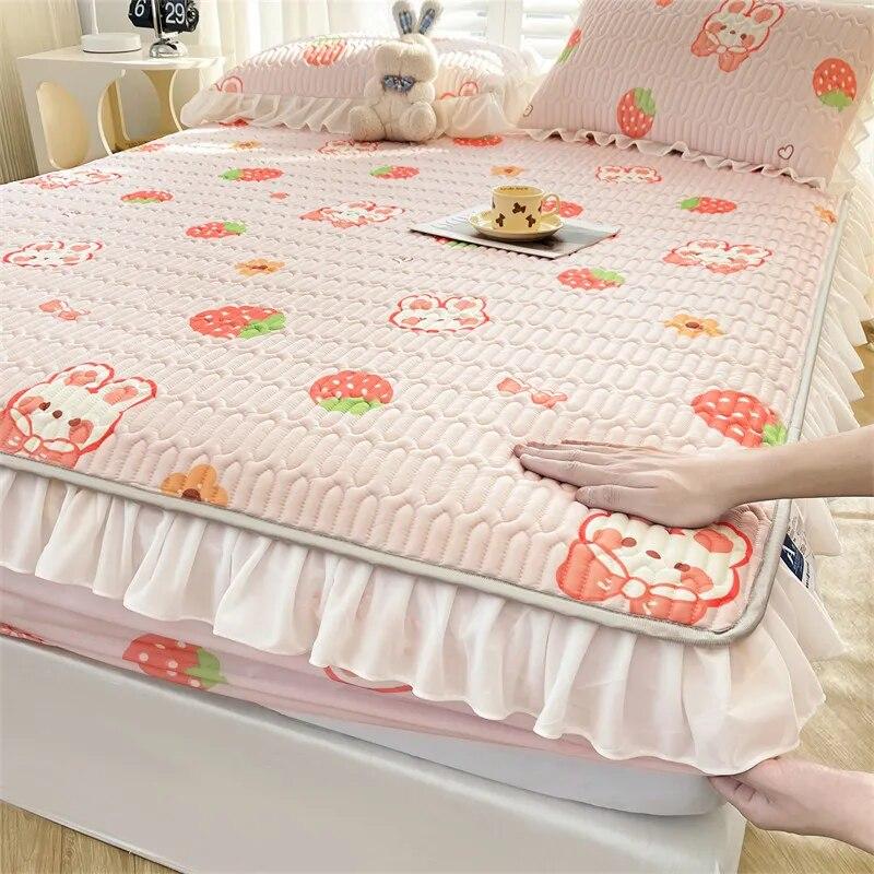 Домашний текстиль, простыня, набор наволочек, летняя крутая латексная нескользящая эластичная лента, покрывало, защитный чехол для матраса, простыня