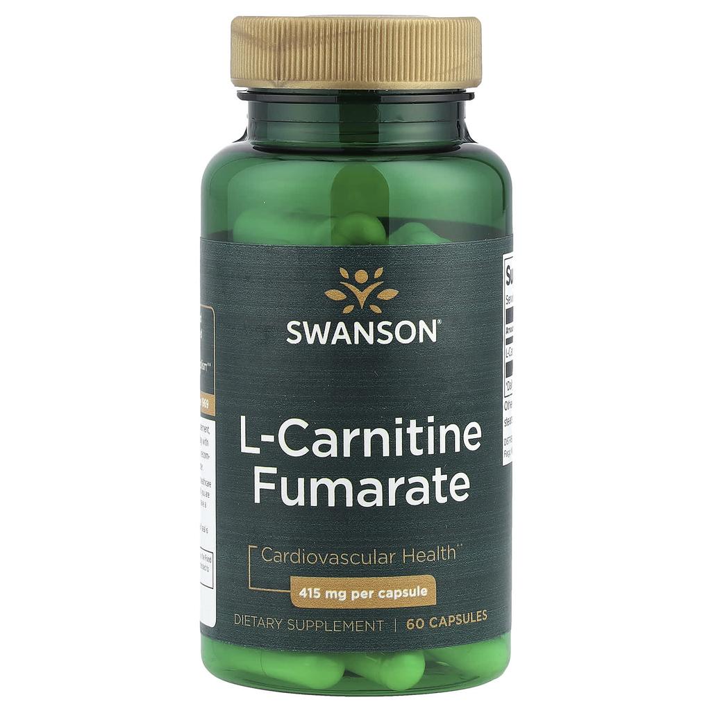 Swanson L-carnitine Fumarate, 415 Mg, 60 Capsules