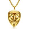 Men's Necklace Lady's Necklace Retro Pendant Men's Mask Long Accessories Pendant