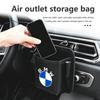 AAAPP1 Car Storage Box Phone Charge Air Vent Outlet Pocket Organizer For BMW M 1 3 4 5 6 7 Series M3 M6 F01 F02E34 E36 E70 F10 X6 X1