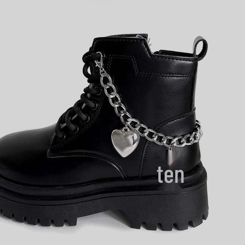 3D Подвеска в виде сердца и звезды - Универсальная алюминиевая обувная цепочка