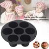 7 Holes Airfryer Silicone Pot Muffin Cake Cup Mold Baking Pan for Pastry Air Fryer Microwave Oven Baking Tray Kitchen Accessorie