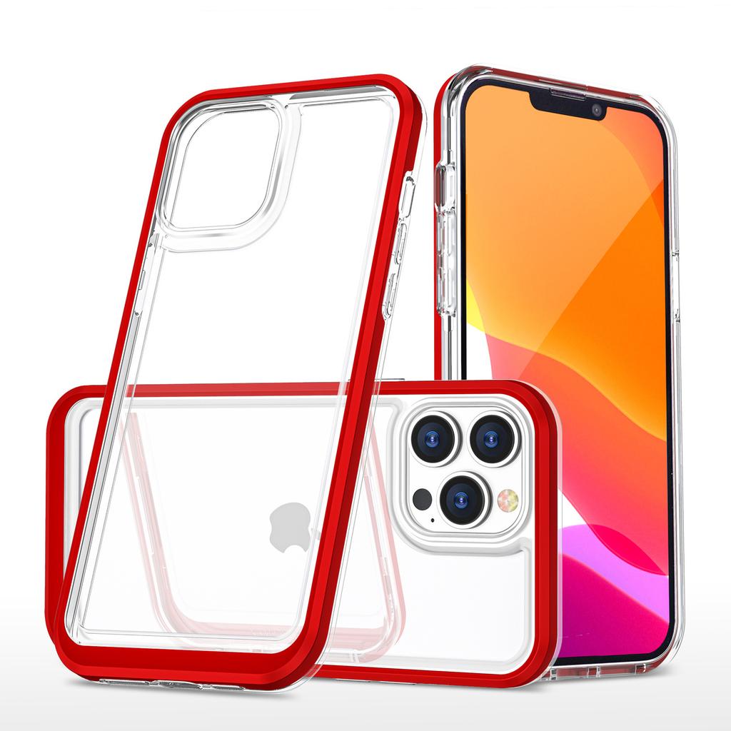Чехол Hurtel Red Frame Gel для iPhone 13 Pro Max