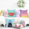 Car Living Room Sofa Cushion Cover Luxury Home Decoration Pillow Cover Cute Creative Fruit Print Pattern