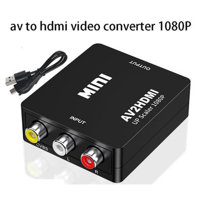 Конвертер видео 1080p AV в HDMI, игровая приставка для мониторинга RCA к телевизору