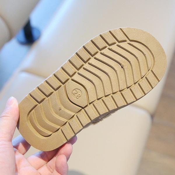 Зимние сапоги из искусственного меха для детей, толстые теплые сапоги для девочек-подростков, бархатная хлопковая обувь для детей, повседневная обувь