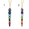 Многоцветный чокер с подвесками Женские натуральные чакра-украшения Бусины Ожерелье Ожерелье Подвеска Ожерелье Подвеска