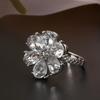 Женские кольца с цветком кубического циркония, свадебные обручальные украшения на палец, подарок