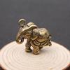 Creative Baby Elephant Ornament Unisex Auspicious Little Bronze Elephant Keychain Retro Antique Handle Pendant
