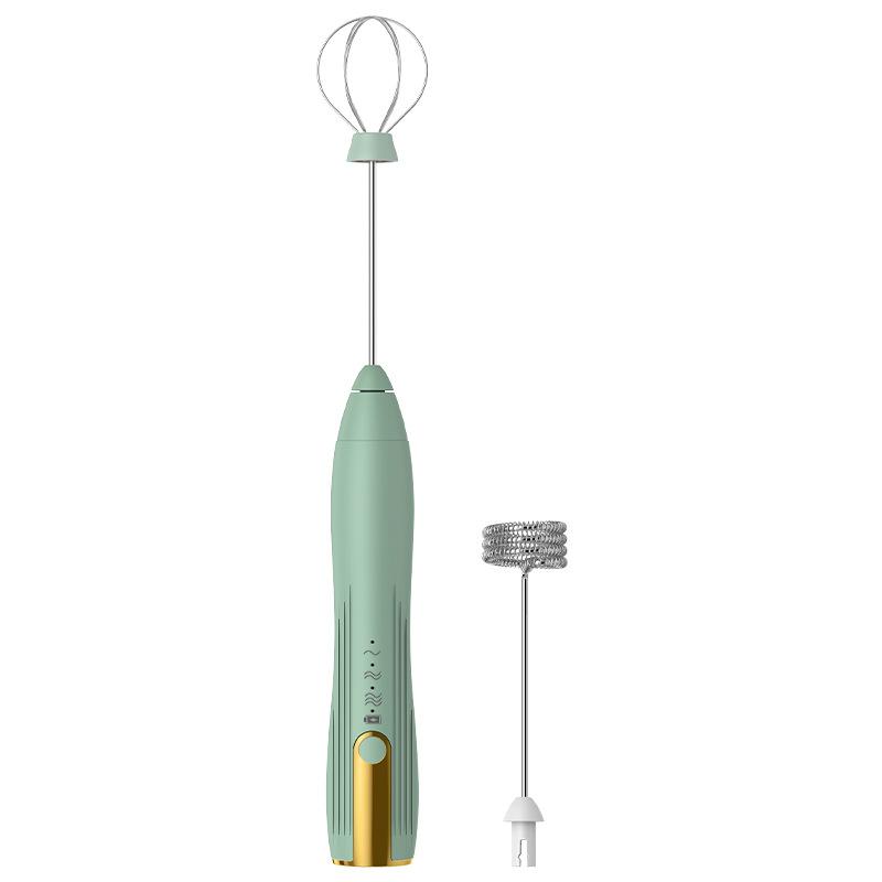 Электрический вспениватель молока с USB-подзарядкой, 3 скоростями и эргономичной ручкой для кофе и капучино