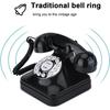 Téléphone Fixe - SXHLSELLER - Rétro Noir - Multifonctionnel - Base Antidérapante - Sonnerie Traditionnelle