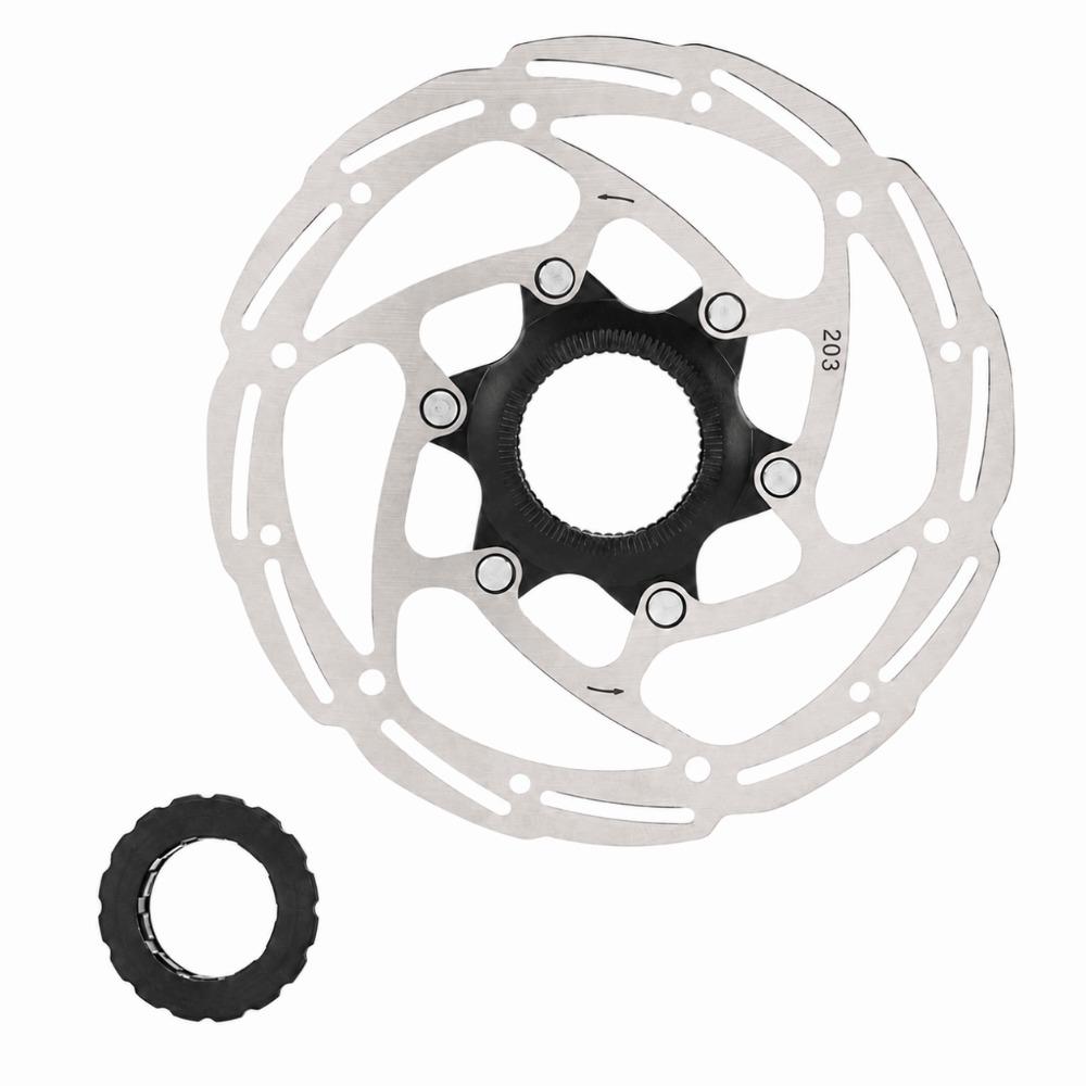 6-Hole Mount Bicycle Disc Brake Rotor 203mm Centerlock Disc Rotor for Road Bike
