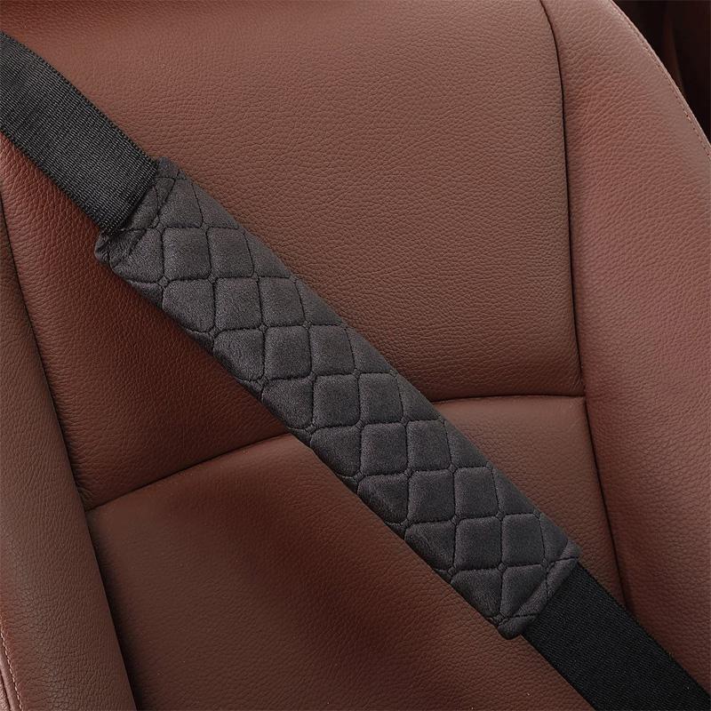 Удобные мягкие накладки на ремень безопасности автомобиля Универсальная накладка на плечо ремня безопасности для взрослых и подростков Автоаксессуары Декор